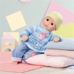 Baby annabell little t - shirt et pantalon 36cm bleu