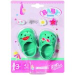 Baby born 43cm chaussures de vacances vertes avec 6 motifs � clipser vert