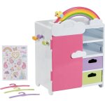 Baby born armoire arc - en - ciel pour poupes multicolore