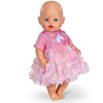Baby born robe � fleurs 43 cm rose