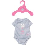 Baby born vêtements pour poupée 43 cm body gris gris Baby born vêtements pour poupée 43 cm body gris gris