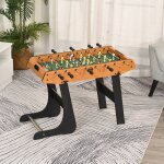 Baby - foot table de babyfoot pliable dim. 98l x 42l x 62h cm 2 balles fournies mdf marron - bois et ...