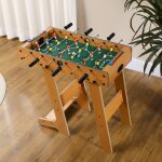 Babyfoot pliable - 18 joueurs, 2 ballons, 3 + 3 poign�es, compteur - dim. 69 x 37 x 70 cm marron