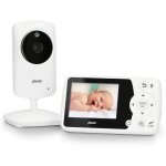 Babyphone avec cam�ra et �cran couleur 2, 4 pouces blanc, noir