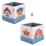 Bacs de rangement pour chambre d'enfant - 2 pi�ces bleu / pat' patrouille