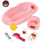 Baignoire princess coralie avec accessoires rose Baignoire princess coralie avec accessoires rose