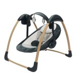Balancelle b�b� dolphy portable avec arche de jeu gris