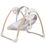 Balancelle b�b� dolphy portable avec arche de jeu pure white