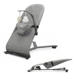 Balancelle �lectrique b�b� 2 en 1 avec fonction transat gris fonc�