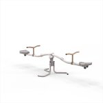 Balan�oire � bascule rotative premier �ge pour jardin pastel
