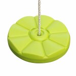Balan�oire disque en plastique souffl� pour portique de 2 � 2, 2m, agr�s, accessoire vert