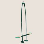 Balan�oire face � face pour portiques carr�s noir