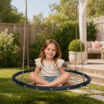 Balan�oire nid d'abeille maya 2 3 - 12 ans pour enfants noir