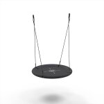 Balan�oire nid ronde familiale pour jardin d�s 3 ans noir / gris