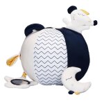 Balle d'activit�s en velours - hello blanc