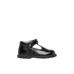 Ballerines b�b� fille en vernis maluku 2 noir ivoire