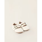 Ballerines avec boucles  scratch blanc