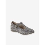 Ballerines cuir fille beige imprimé Ballerines cuir fille beige imprimé