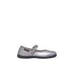 Ballerines en cuir et tissu frollik 2 gris -