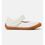 Ballerines fille cuir peu path blanc naturel