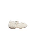 Ballerines en laine ballet blanc crme -