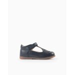 Ballerines mary jane en cuir bleu fonc