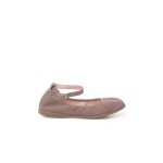 Ballerines souples en daim � bride taupe