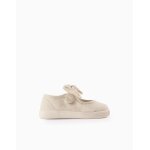 Ballerines souples avec noeud beige