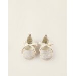 Ballerines avec texture et fils de lurex or