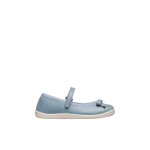 Ballerines en tissu claries 2 bleu -