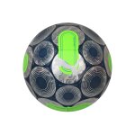 Ballon de foot style logo (taille 5) cage gris / vert