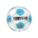 Ballon de foot (taille 4) derbystar bundesliga brillant replica v24 blanc / bleu