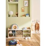 Banc de rangement 3 compartiments yel blanc