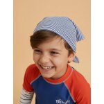Bandana de plage anti - uv blanc / bleu