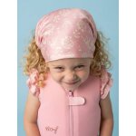 Bandana de plage anti - uv rose bonbon