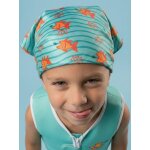 Bandana de plage anti - uv turquoise