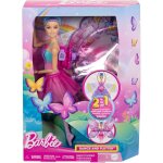 Barbie danseuse � papillon - poup�e transformation 2 en 1 rose
