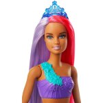 Barbie dreamtopia poup�e sir�ne aux cheveux roses et violets multicolore