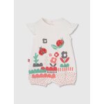 Barboteuse b�b� en coton blanc