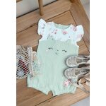 Barboteuse bb en gaze de coton arya ecru