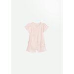 Barboteuse b�b� en pointelle badian rose