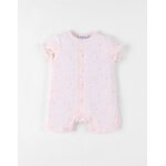 Barboteuse coton fantaisie rose