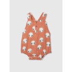 Barboteuse en coton imprim� multicolore