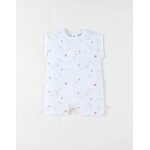 Barboteuse jersey fantaisie blanc