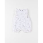 Barboteuse jersey fantaisie blanc