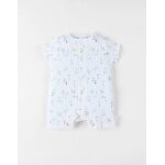 Barboteuse jersey pointelle blanc
