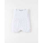 Barboteuse jersey pointelle blanc