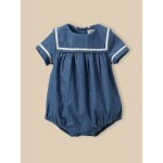 Barboteuse marin b�b� denim bleu