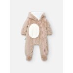 Barboteuse en tricot pour bb beige