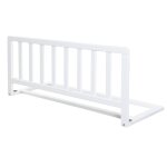 Barri�re de lit en bois - protection anti - chute s�re pour b�b�s et enfants blanc